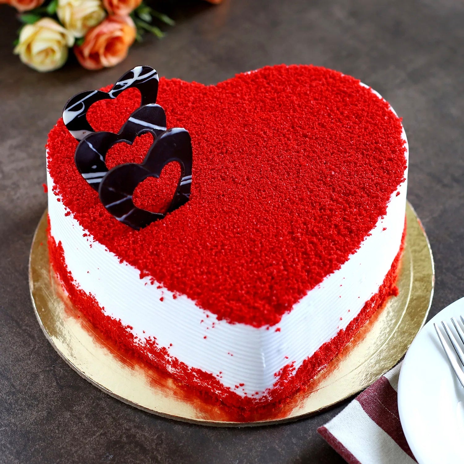 Heart Red Velvet Cake (450g)